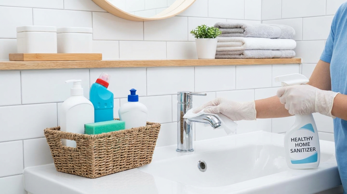 Sanitize Bathroom Cleaning for a Healthy Home