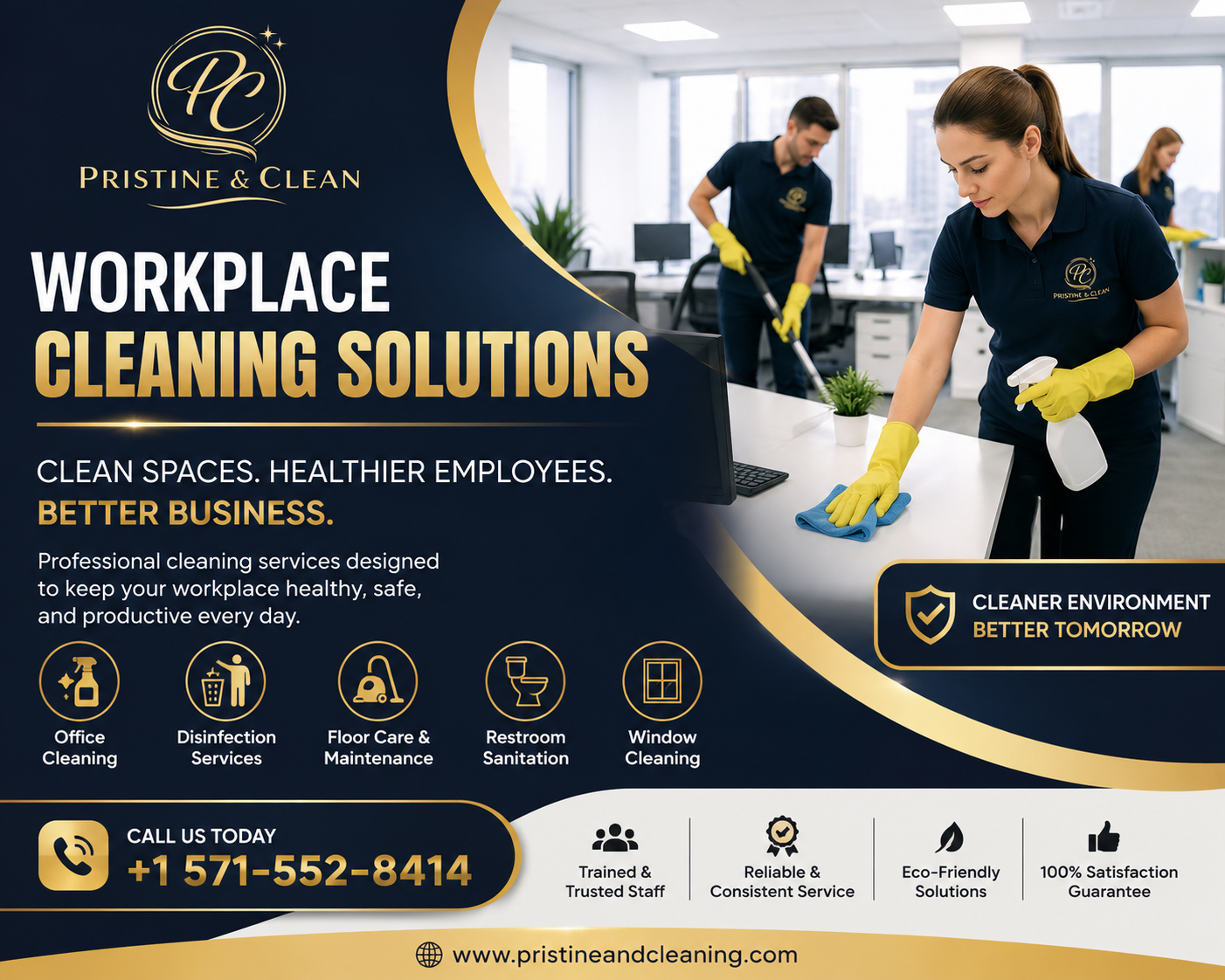 Workplace Cleaning Solutions That Create Cleaner, Healthier Work Environments